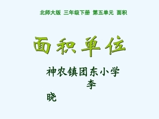 小学数学北师大2011课标版三年级《面积单位》课件-(2)