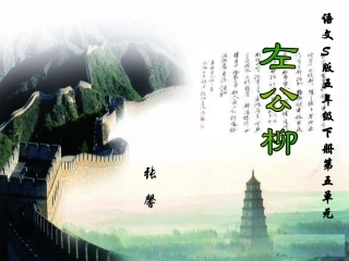 左公柳5.5课件ppt