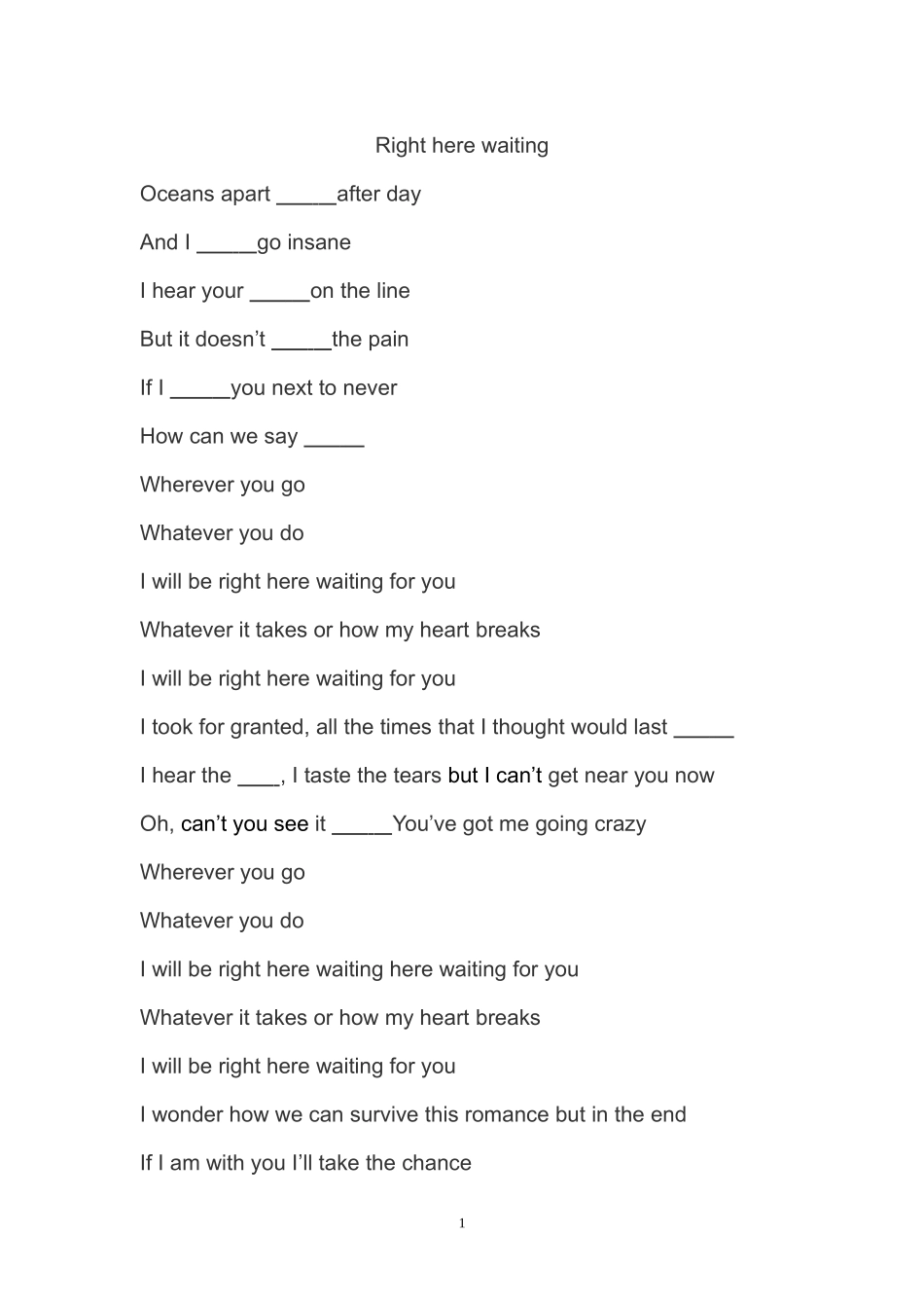 Right-here-waiting歌词_第1页