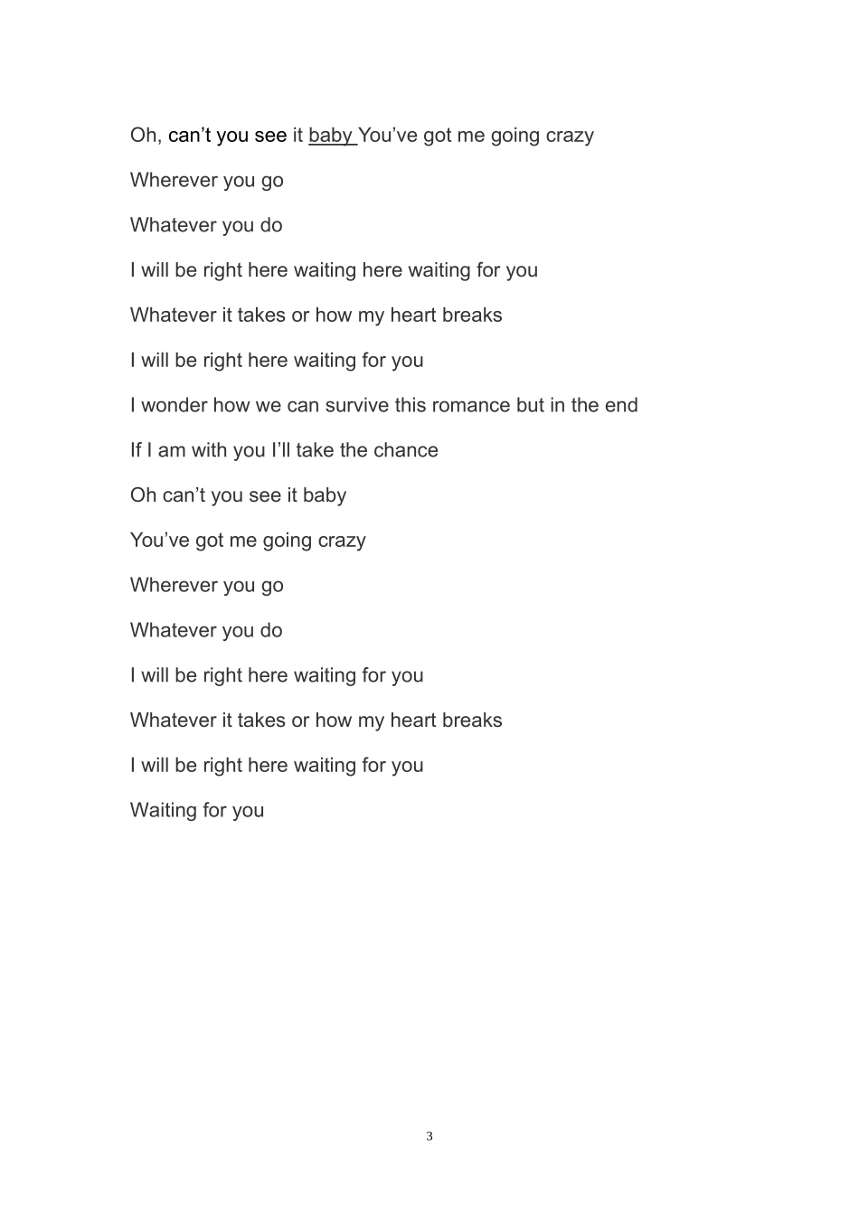 Right-here-waiting歌词_第3页
