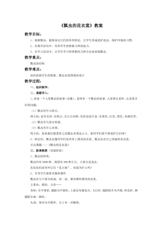 《瓢虫的花衣裳》教案2