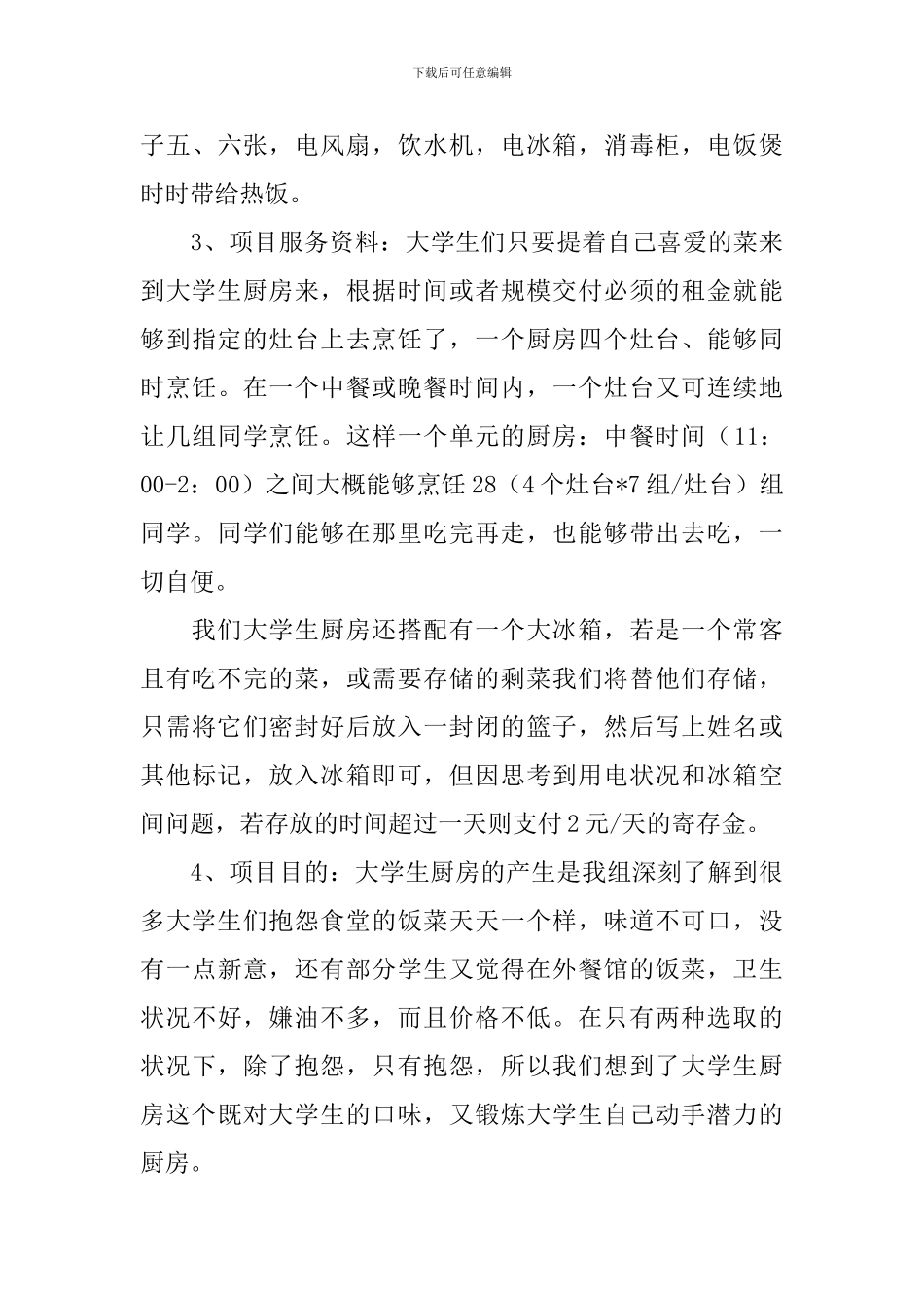 2024大学生创业项目策划书_第3页