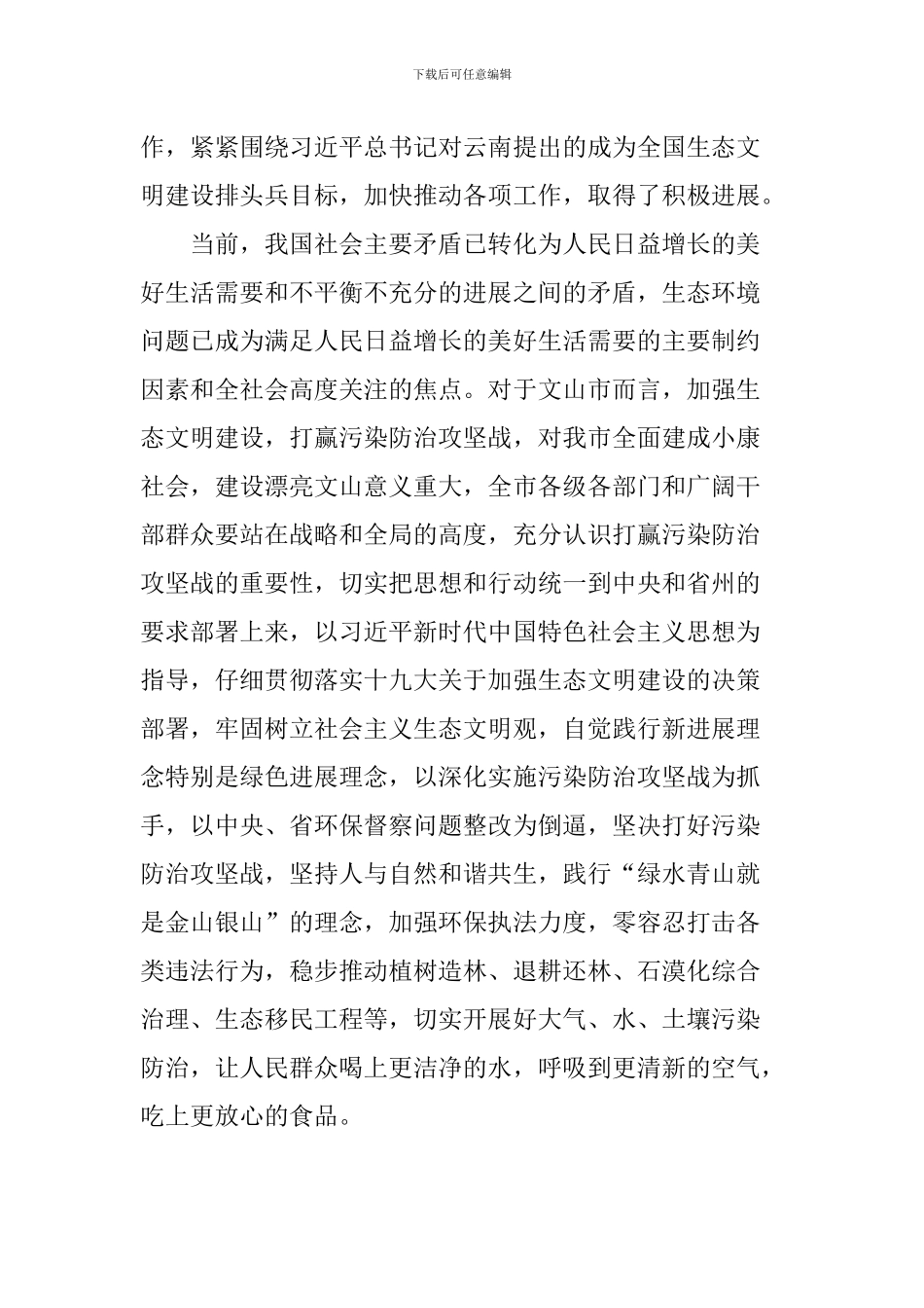 2024年全市环境污染防治工作会议讲话稿_第3页