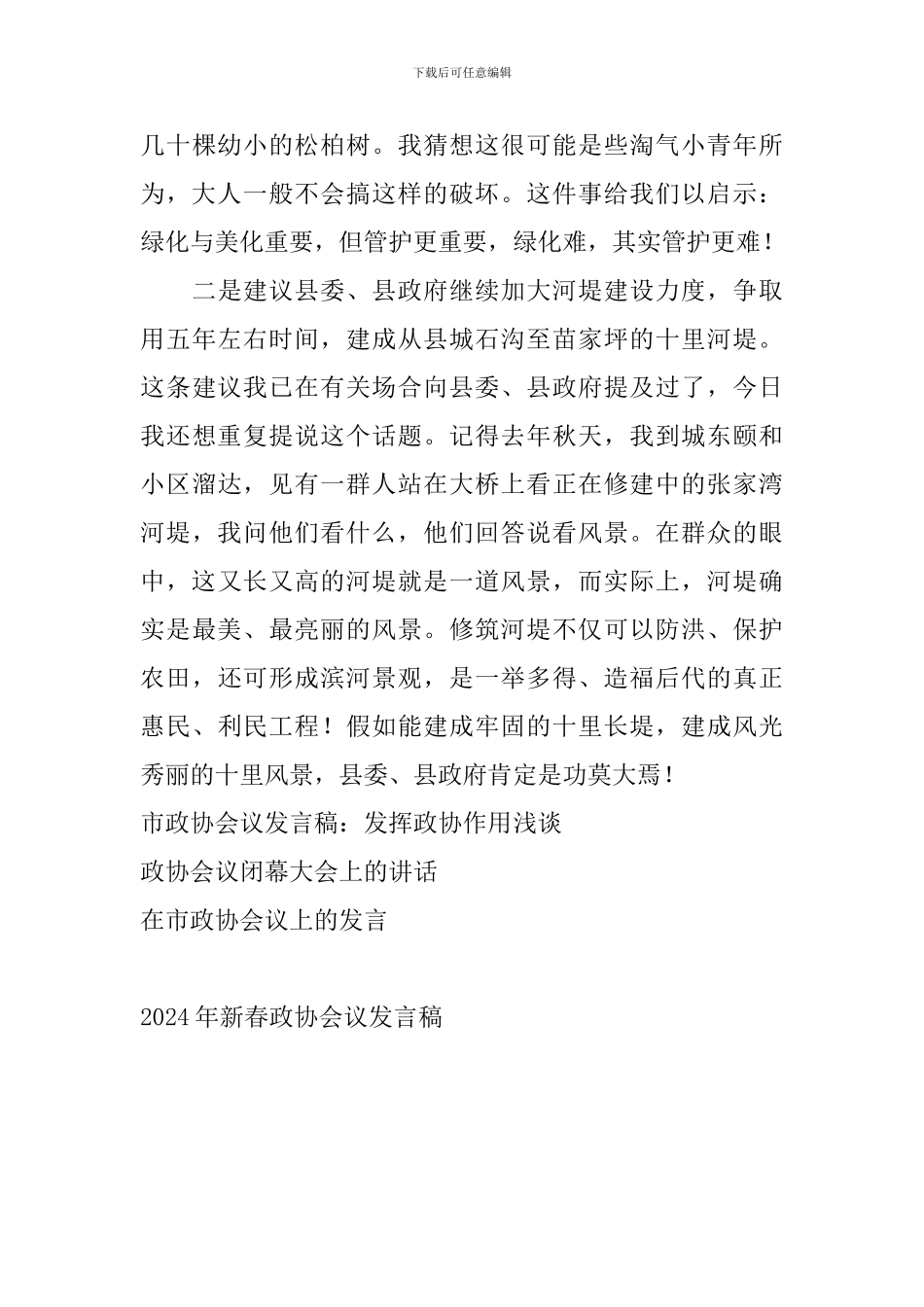 2024年新春政协会议发言稿_第2页