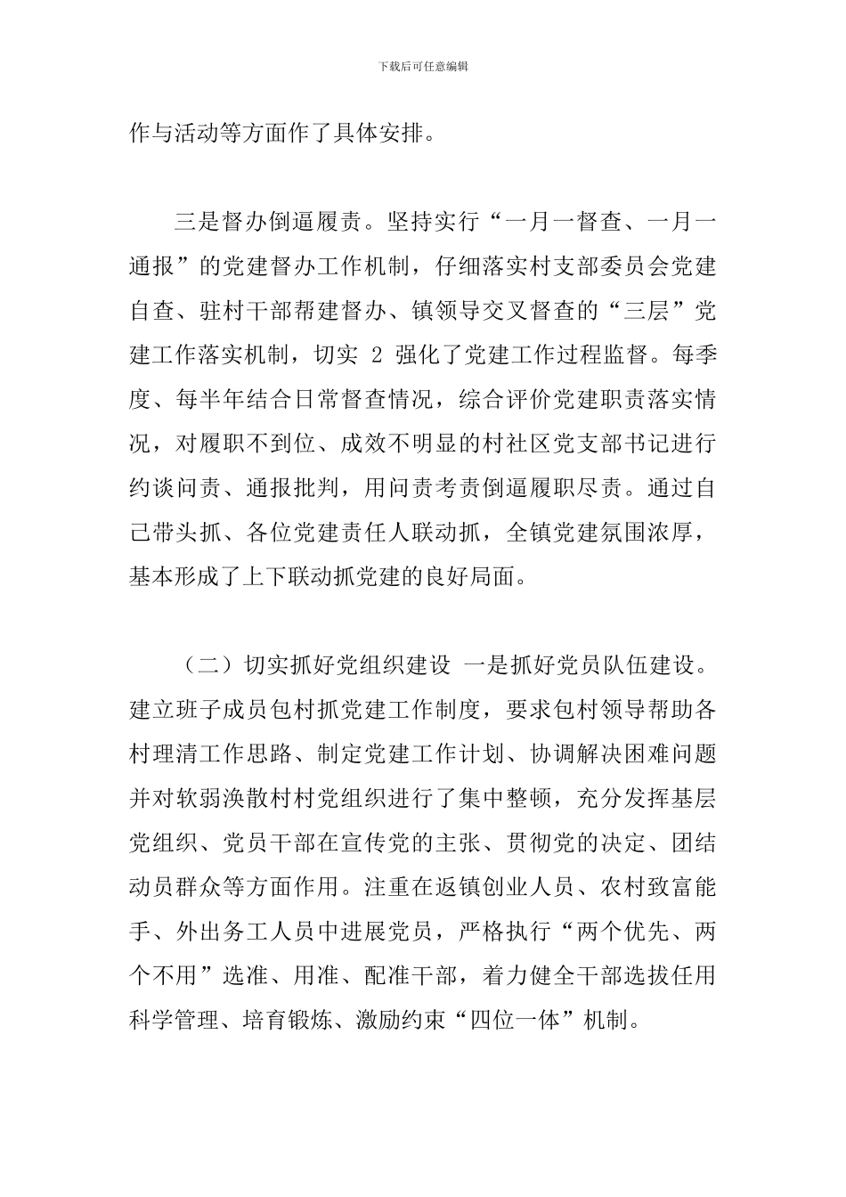 2024年某镇党委书记述职报告_第3页