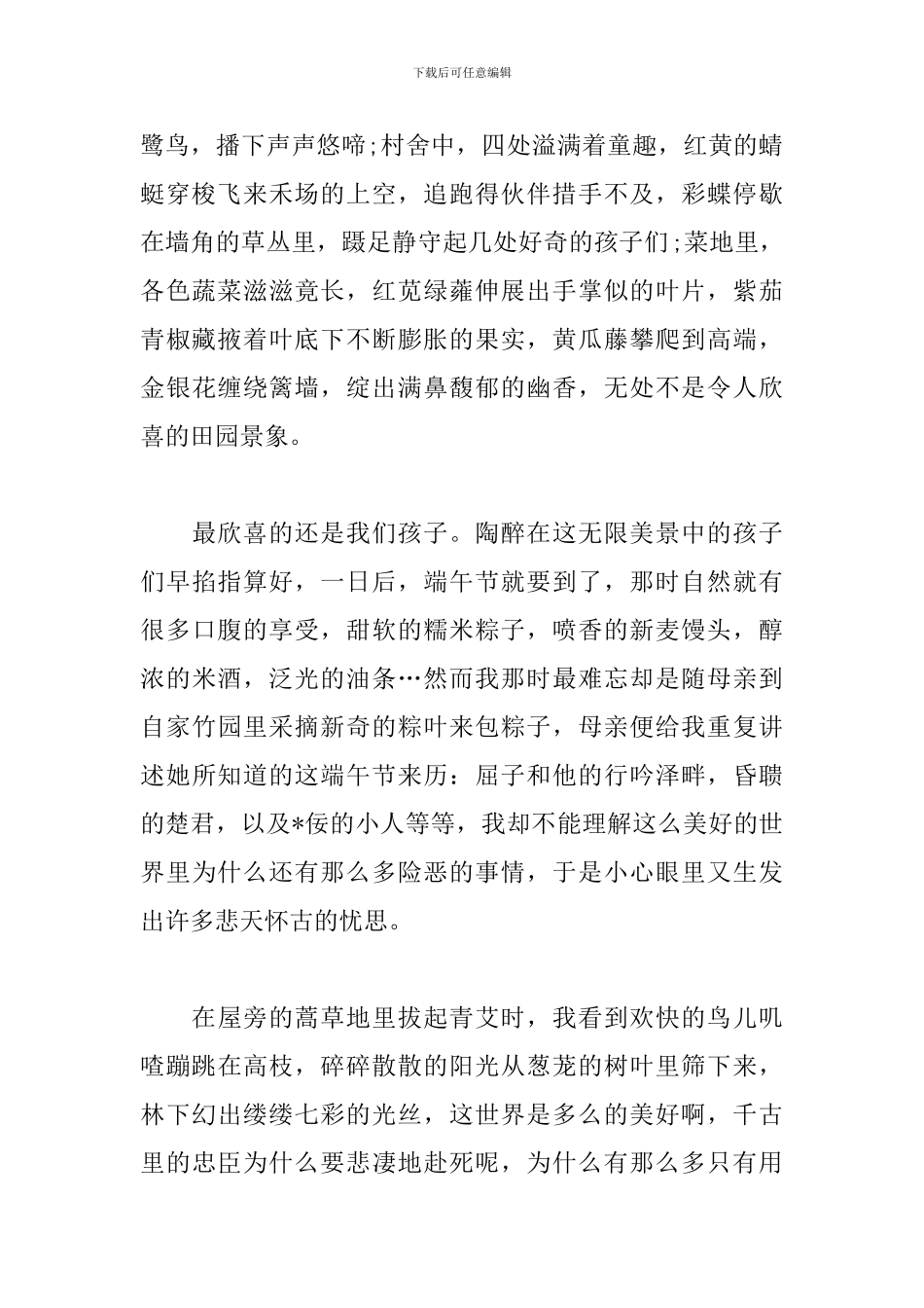 2024年端午节的高中作文800字_第2页