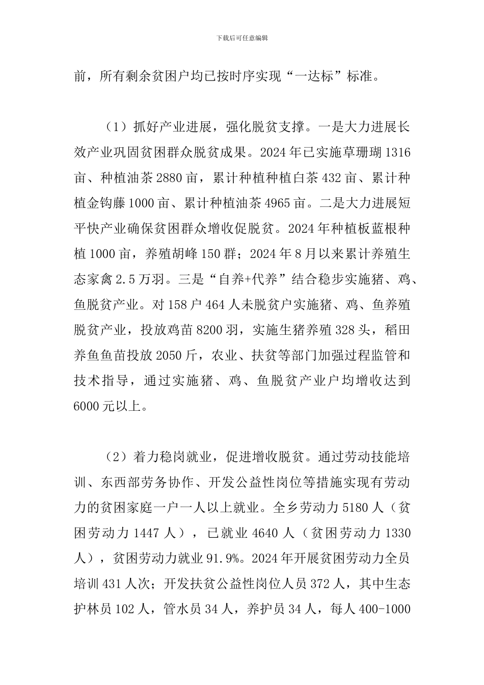 X乡政府2024年工作总结及2024年工作计划_第3页