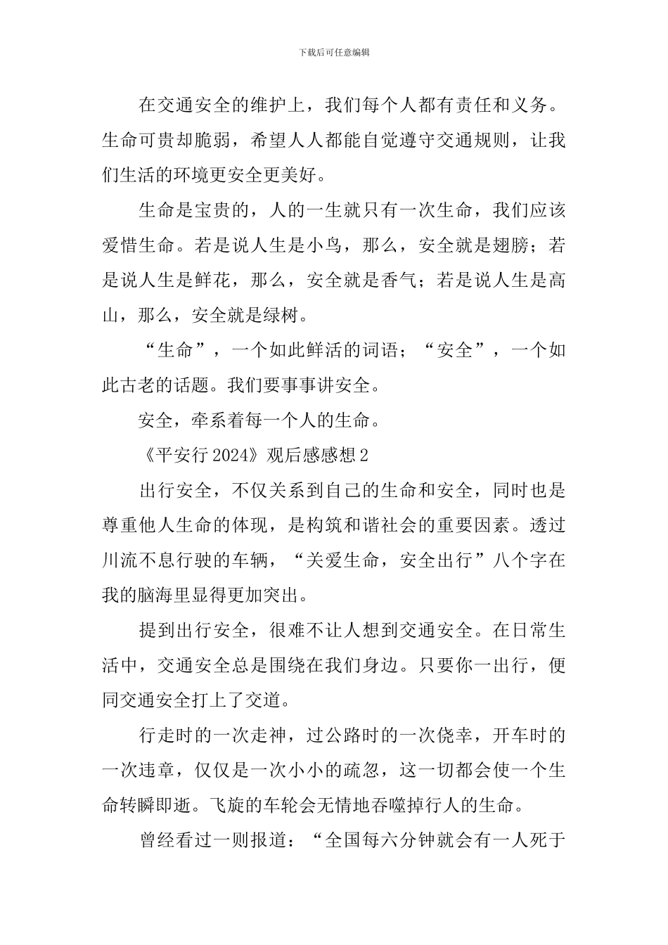 《平安行2024》观后感感想_第2页