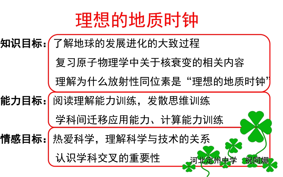 科学·技术·社会-理想的“地质时钟”_第1页