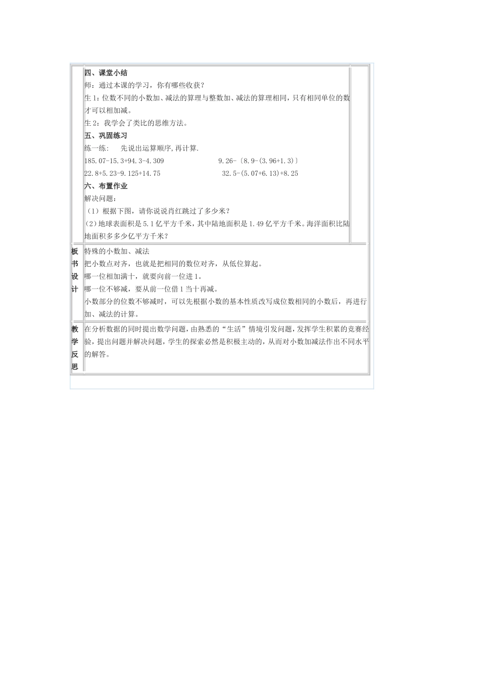 人教2011版小学数学四年级特殊的小数加减法_第3页