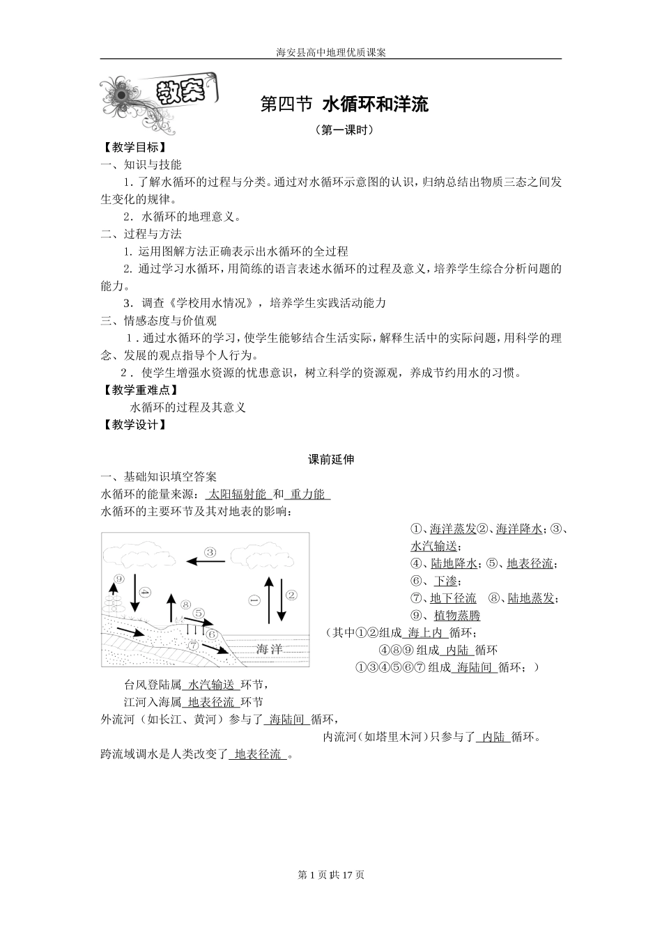 2.4水循环和洋流_第1页