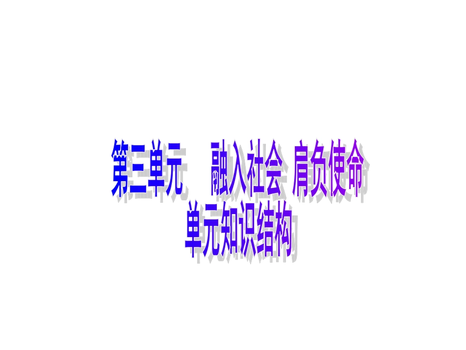九年级第三单元知识结构图_第1页
