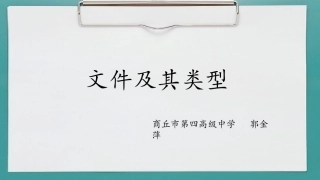 2.3.1文件及其类型