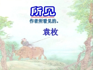 《所见》课件