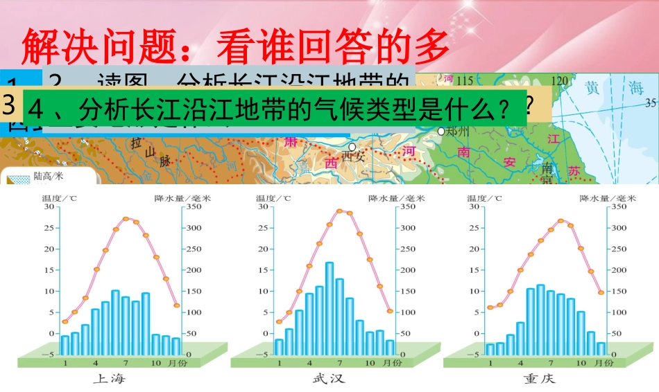 江苏省常州市花园中学八年级地理下册《长江沿江地带》课件-新人教版_第3页