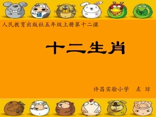 第8课-十二生肖