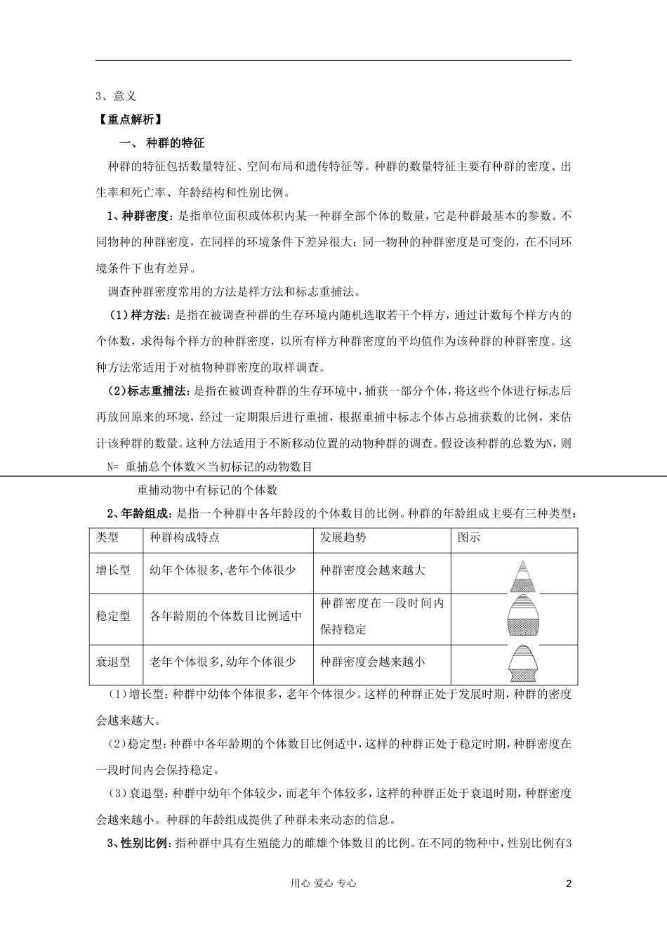 2012高三生物总复习-第35讲-种群的特征和数量变化教案_第2页