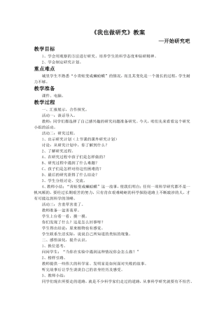 《我也做研究》教案3