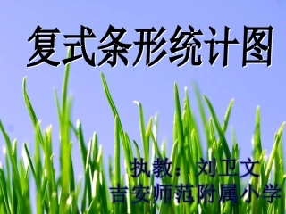 人教2011版小学数学四年级《复式条形统计图》课件-(3)