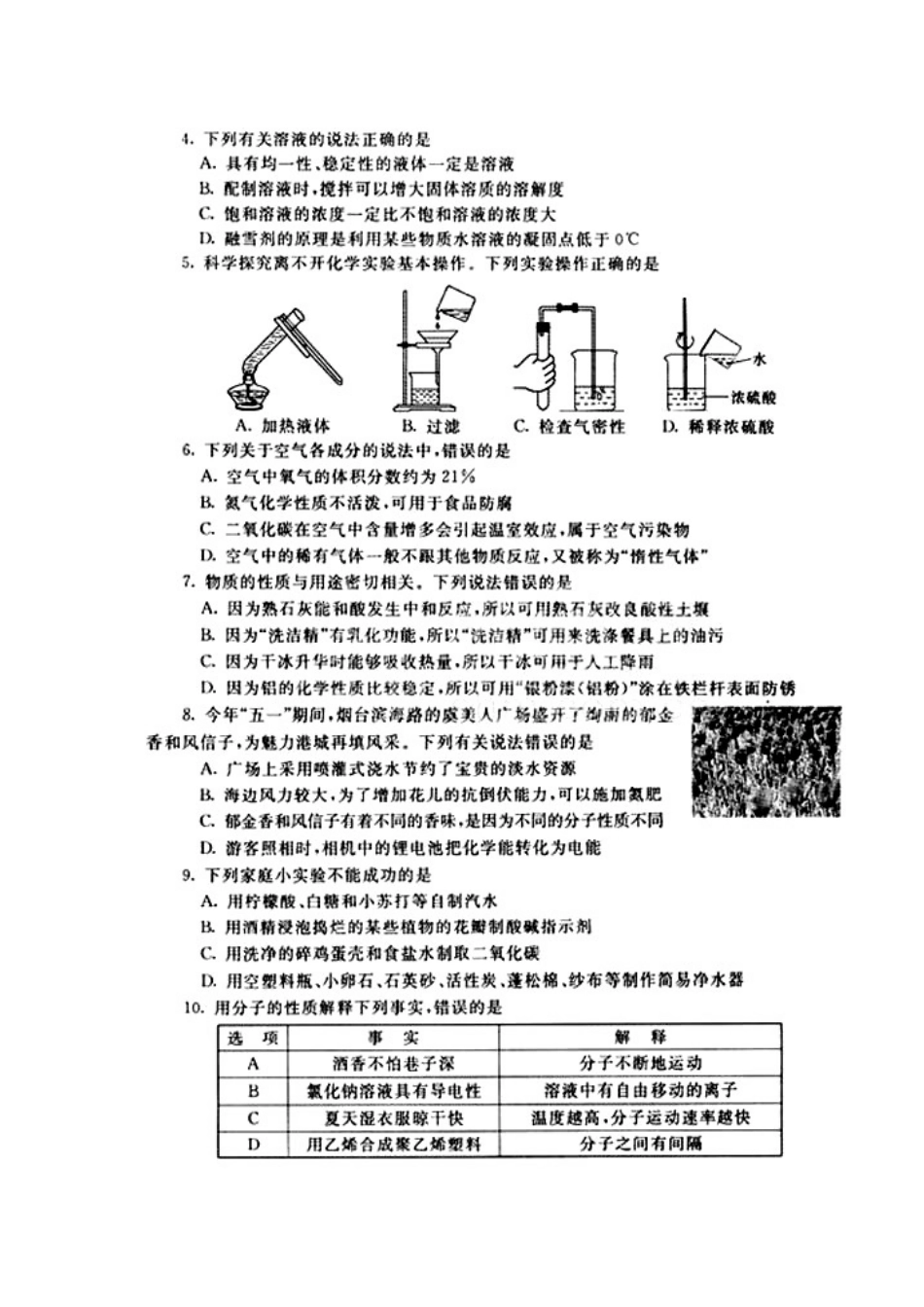 2013年烟台市中考化学真题及答案_第2页