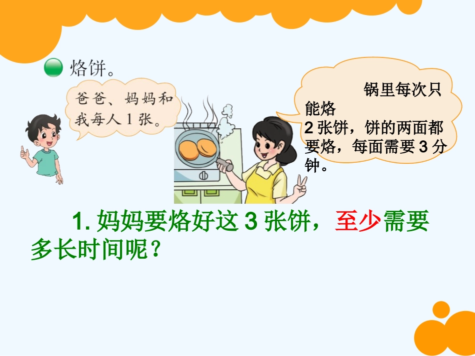 小学数学北师大2011课标版四年级《优化》第二课时《烙饼》PPT_第2页