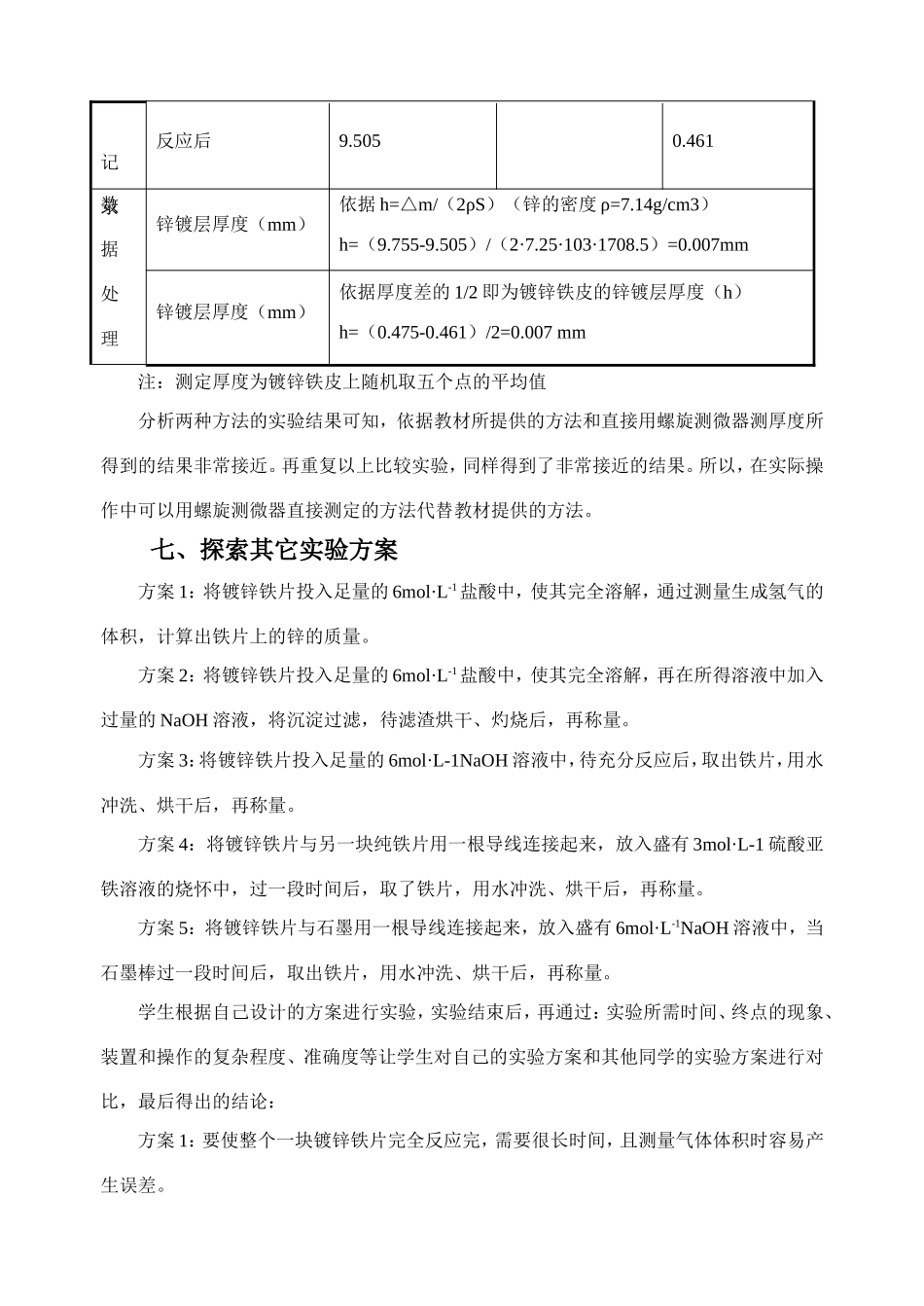 《镀锌铁皮锌镀层厚度测定》导学案1_第3页