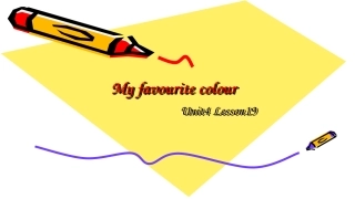 Unit4-Lesson19-My-favourite-colour课件