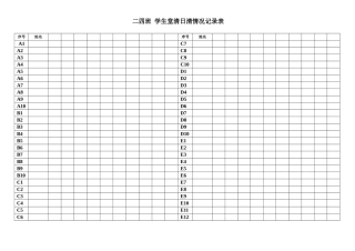 班级成绩分析表