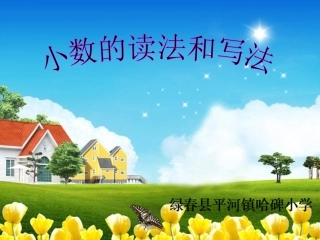 小学数学2011版本小学四年级小数读法和写法