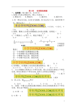 有理数21-28测试题