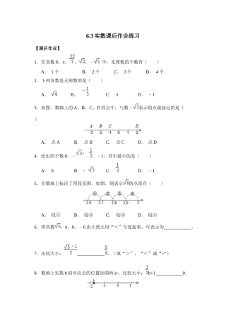 6.3实数课后作业
