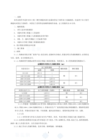 4.7.10金属风管法兰制作作业指导书