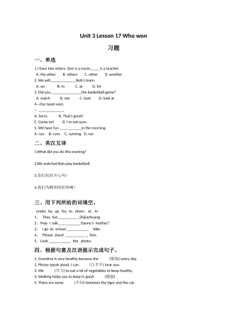 Unit-3-Lesson-17-Who-won习题1