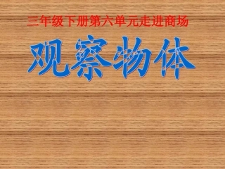 刘慧霞观察物体