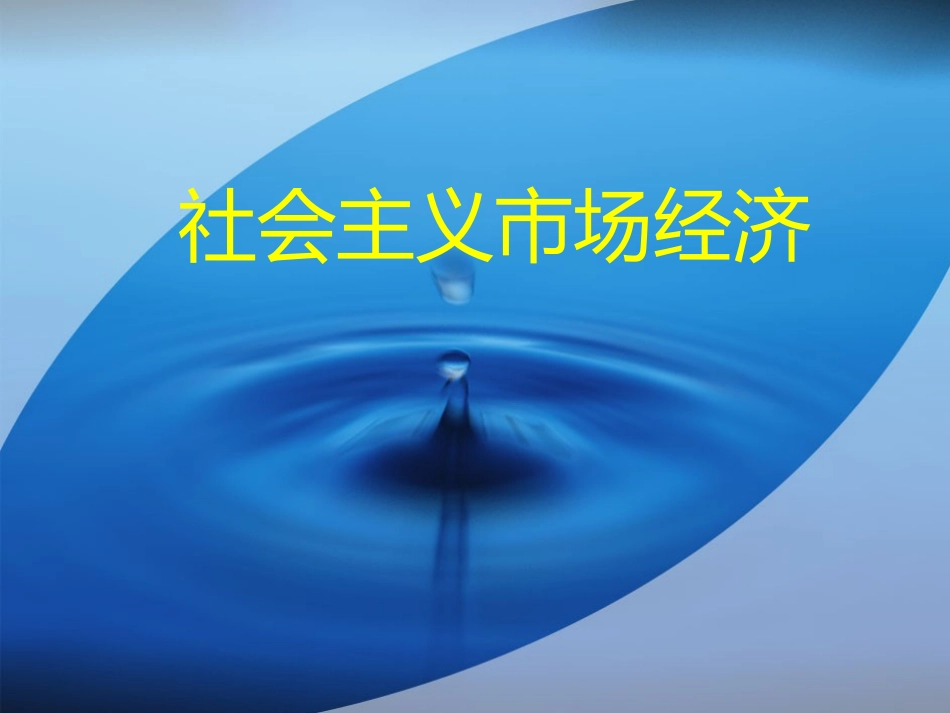 社会主义市场经济_第1页