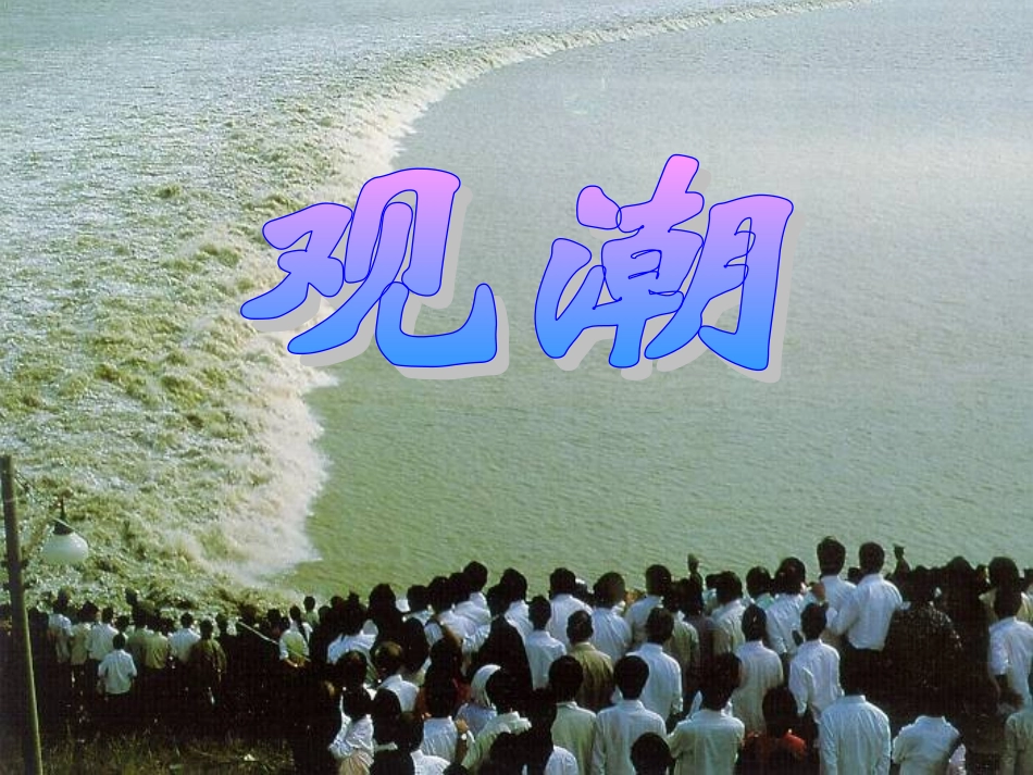 四年级《观潮》ppt课件_第1页