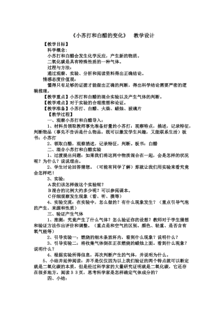 小苏打和和白醋的变化