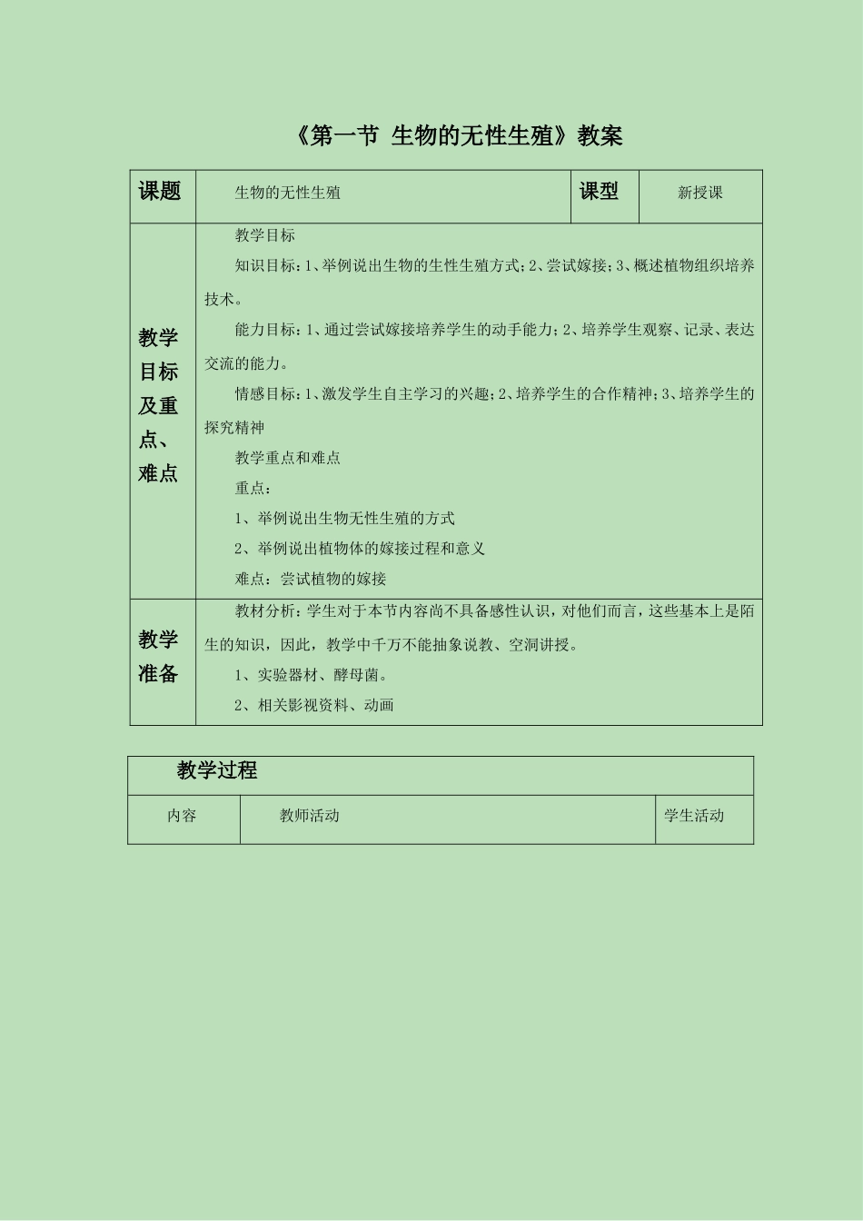 《第一节-生物的无性生殖》教案4-1_第1页