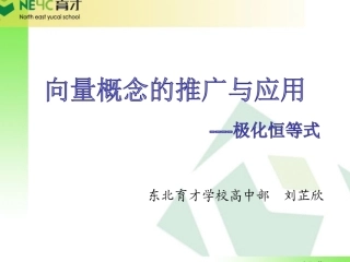 向量概念的推广与应用