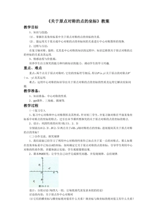 23.2.3关于原点对称的点的坐标-(4)