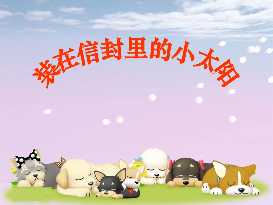 《装在信封里的小太阳》ppt课件._第1页