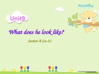 Unit9-What-does-he-look-like-Section-A-(1a-1c)