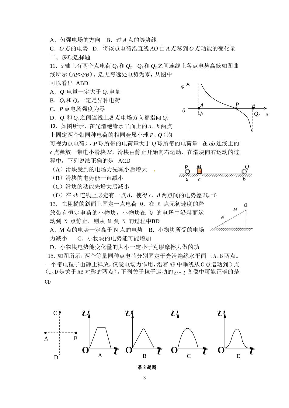 2013电场与电势MicrosoftWord文档_第3页
