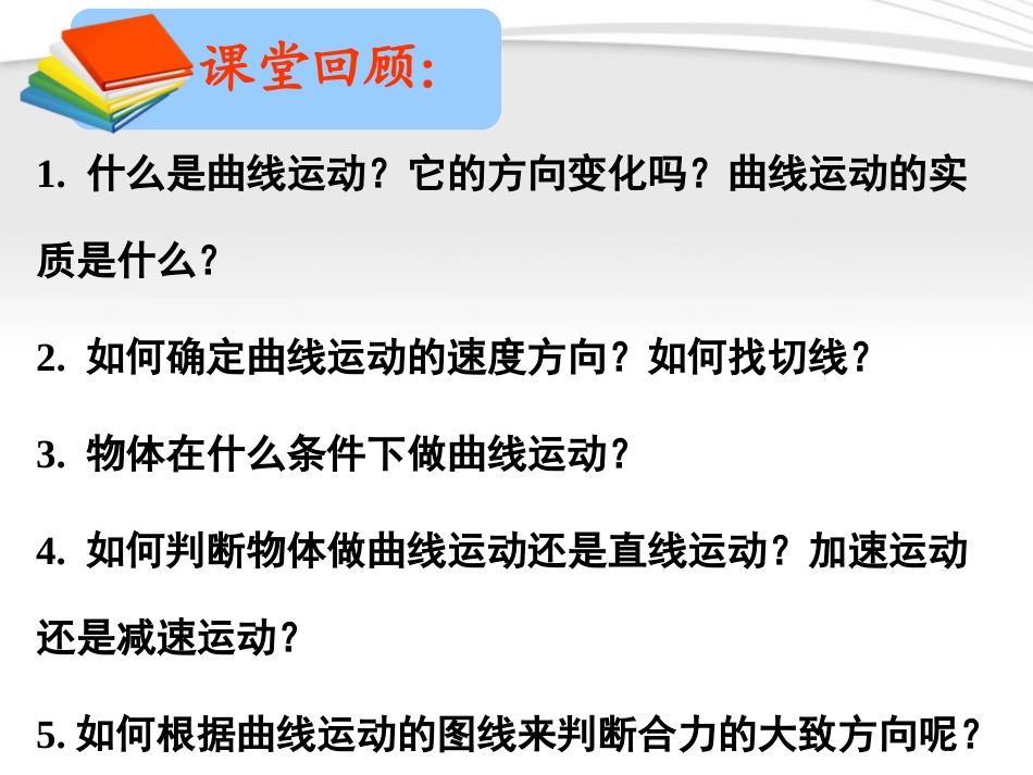 高中物理-质点在平面内的运动精品课件-新人教版必修2_第1页