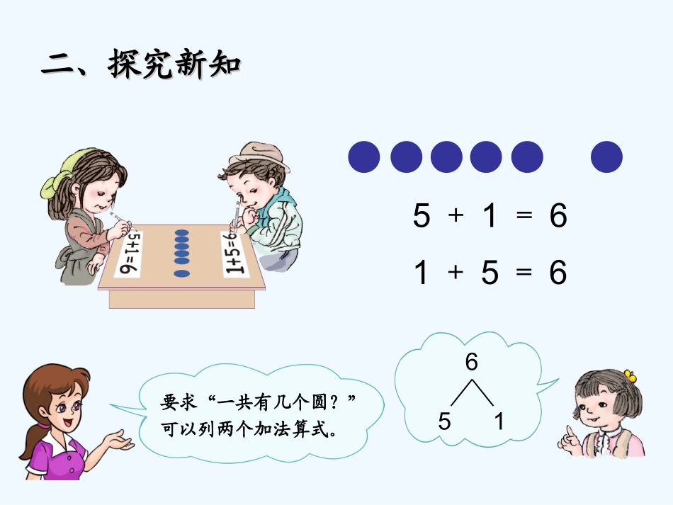 小学数学人教2011课标版一年级6和7的加减法ppt_第3页
