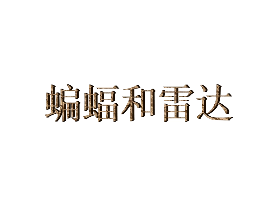 18蝙蝠和雷达_第1页