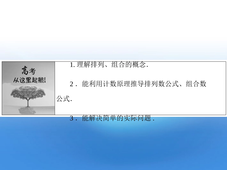 2012届高考数学理一轮复习-10.2-排列与组合精品课件-新人教A版_第2页