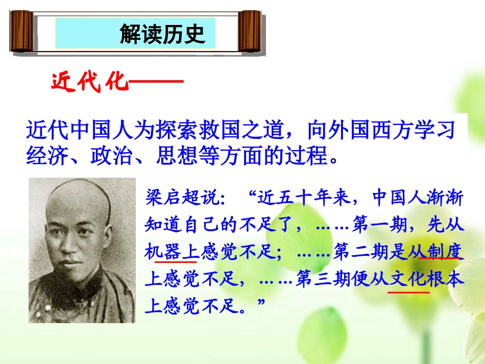 2013年中考历史复习《近代化的探索》课件_第3页