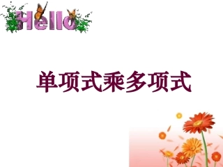 单项式和多项式