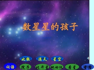 29-数星星的孩子PPT课件-二年级语文下册